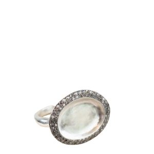 Rosa Maria zilveren KImba ring met diamanten